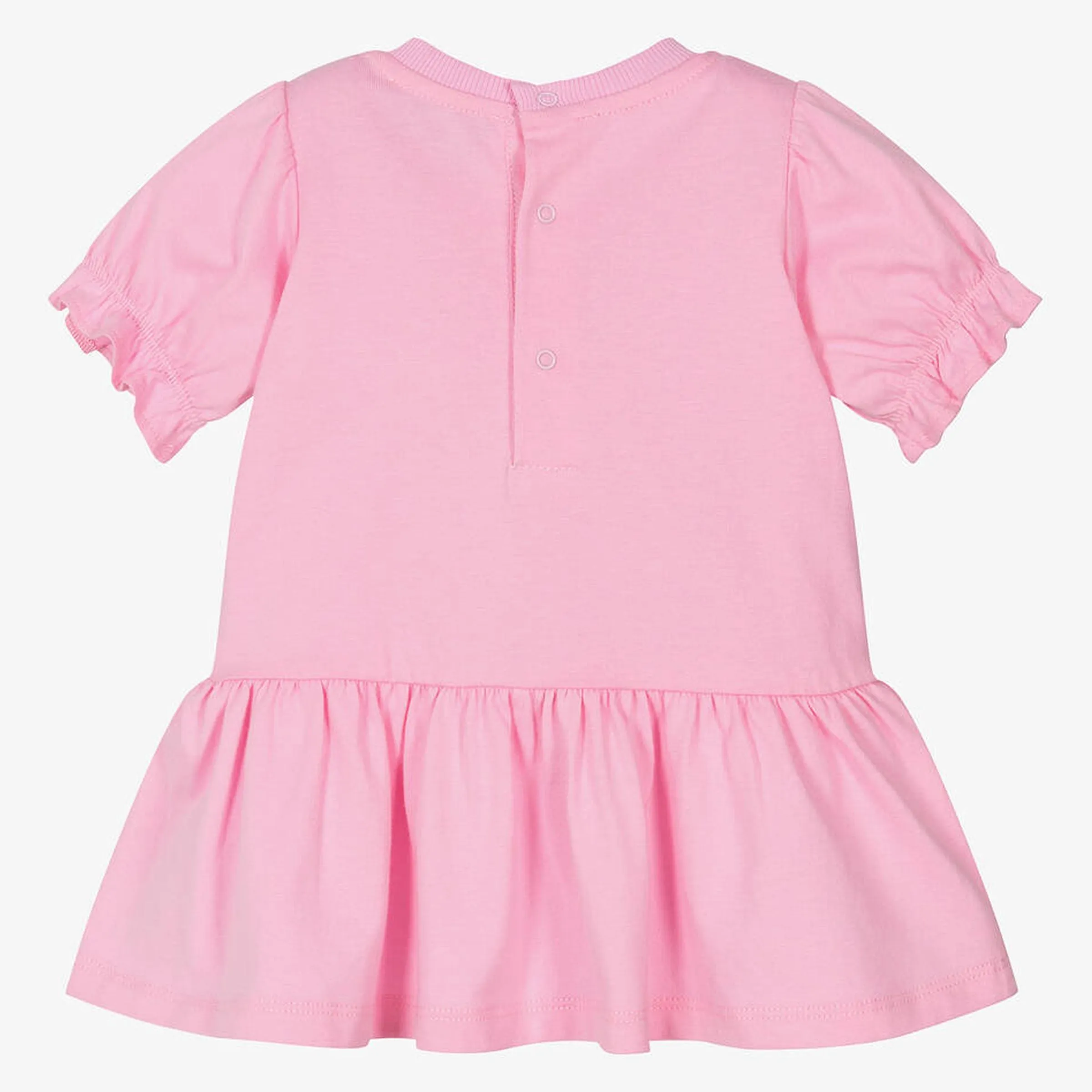 Pink Cotton Teddy Bear Heart Dress