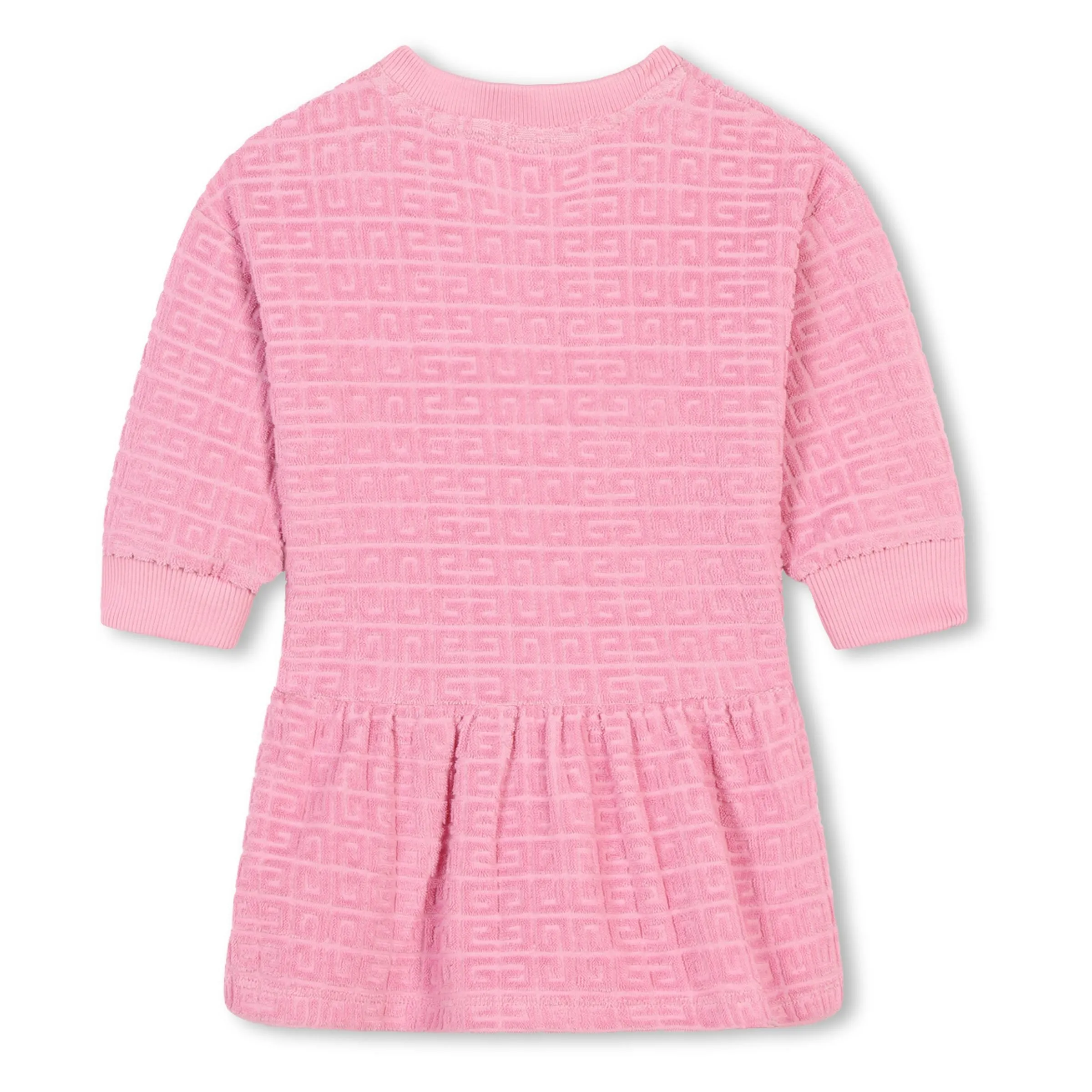 Pink Logo Patterned Dress