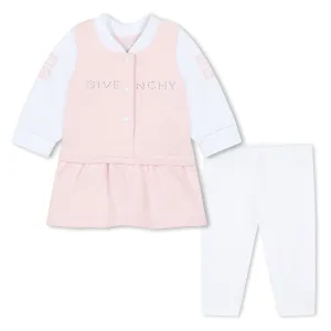 Pink Marshmallow Leggings Dress Set