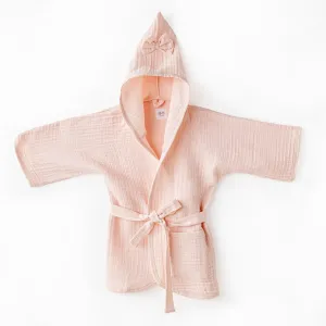 Pink Muslin Home Bathrobe