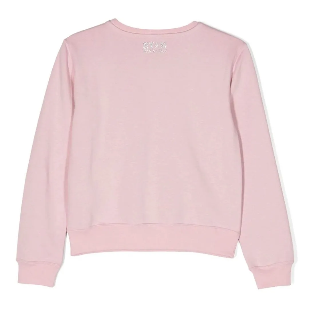 Pink Sweatshirt with Silver Maxi Star