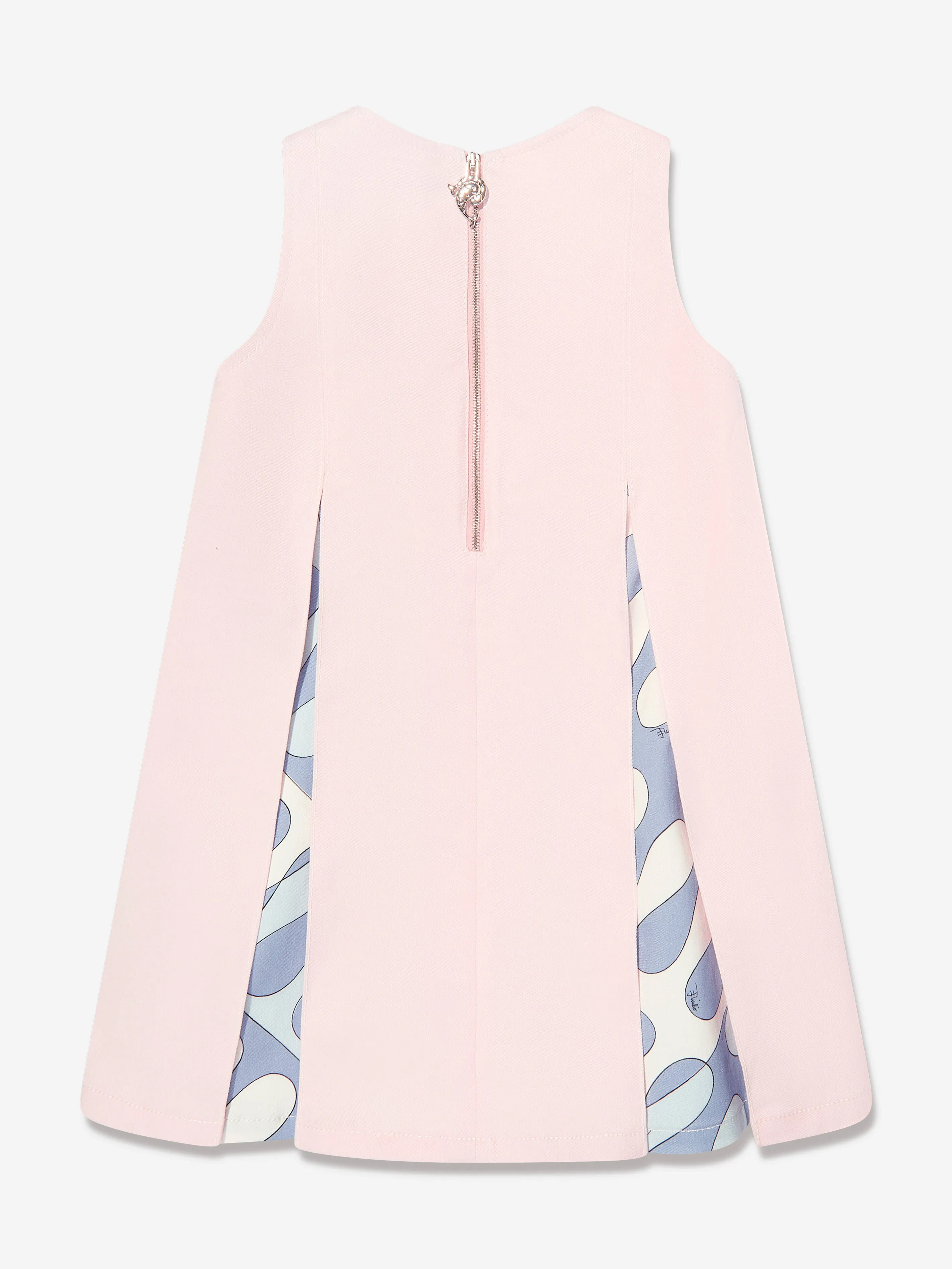 PUCCI Girls Cotton Sleeveless Dress in Pink