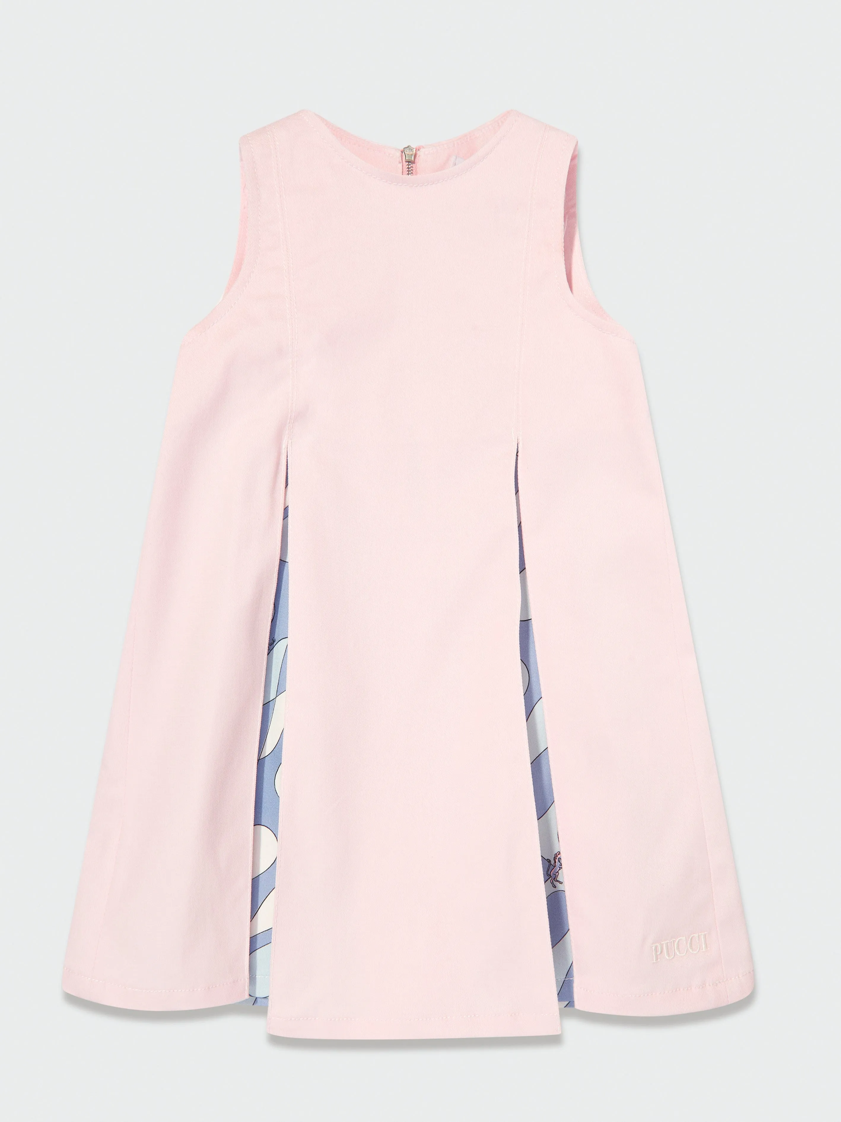PUCCI Girls Cotton Sleeveless Dress in Pink