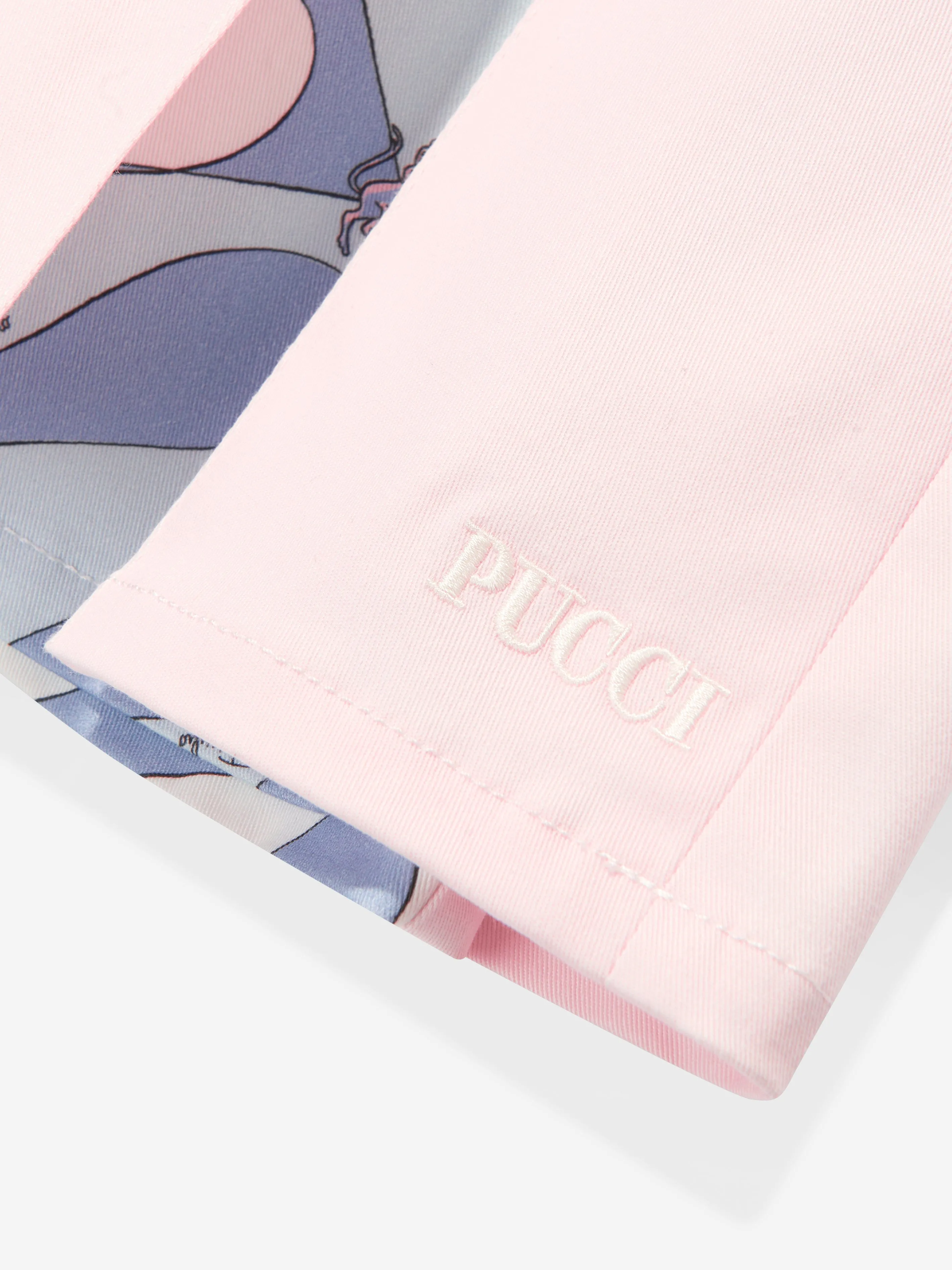 PUCCI Girls Cotton Sleeveless Dress in Pink