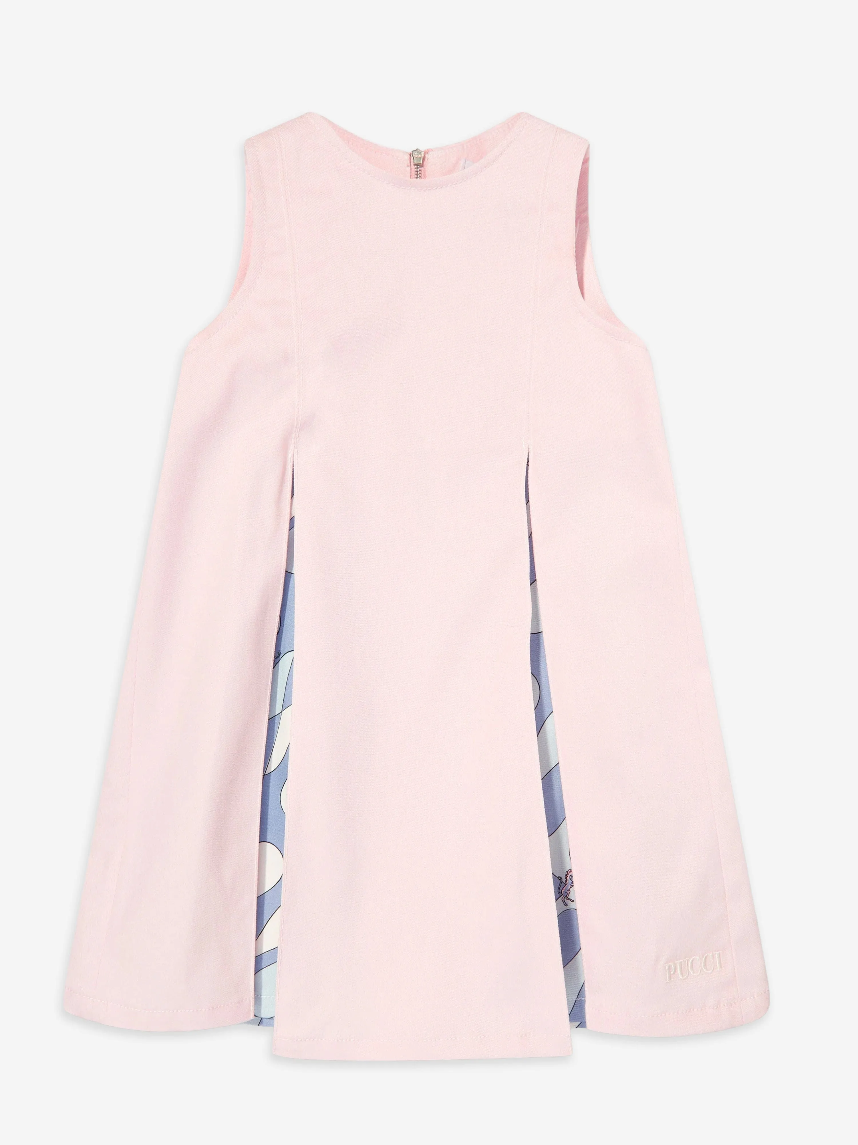 PUCCI Girls Cotton Sleeveless Dress in Pink