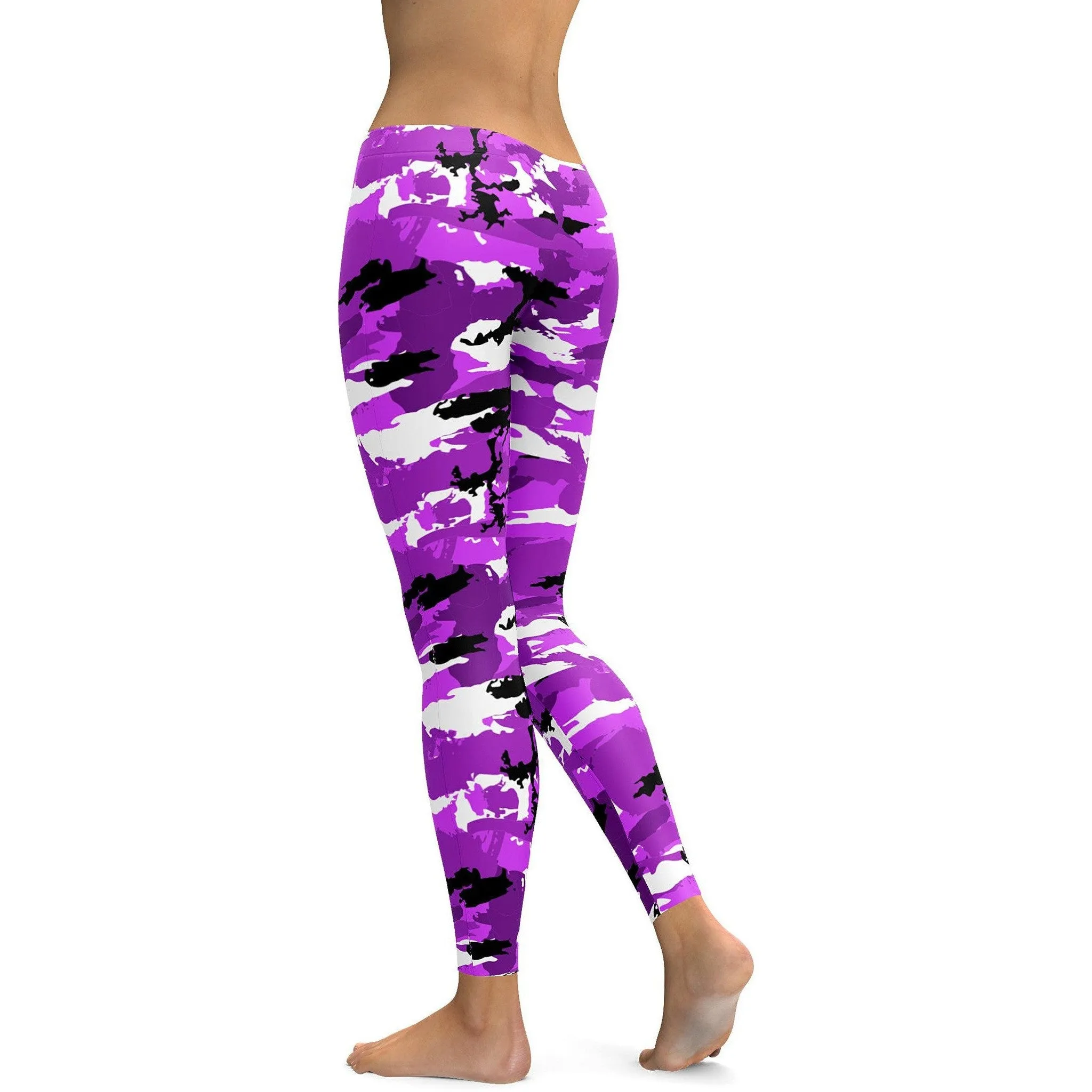 Purple Camo Leggings