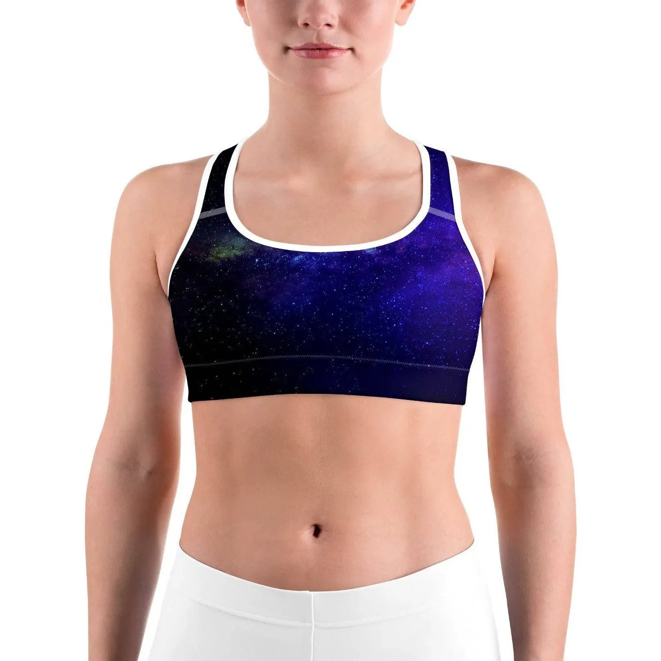 Purple Galaxy Sports Bra
