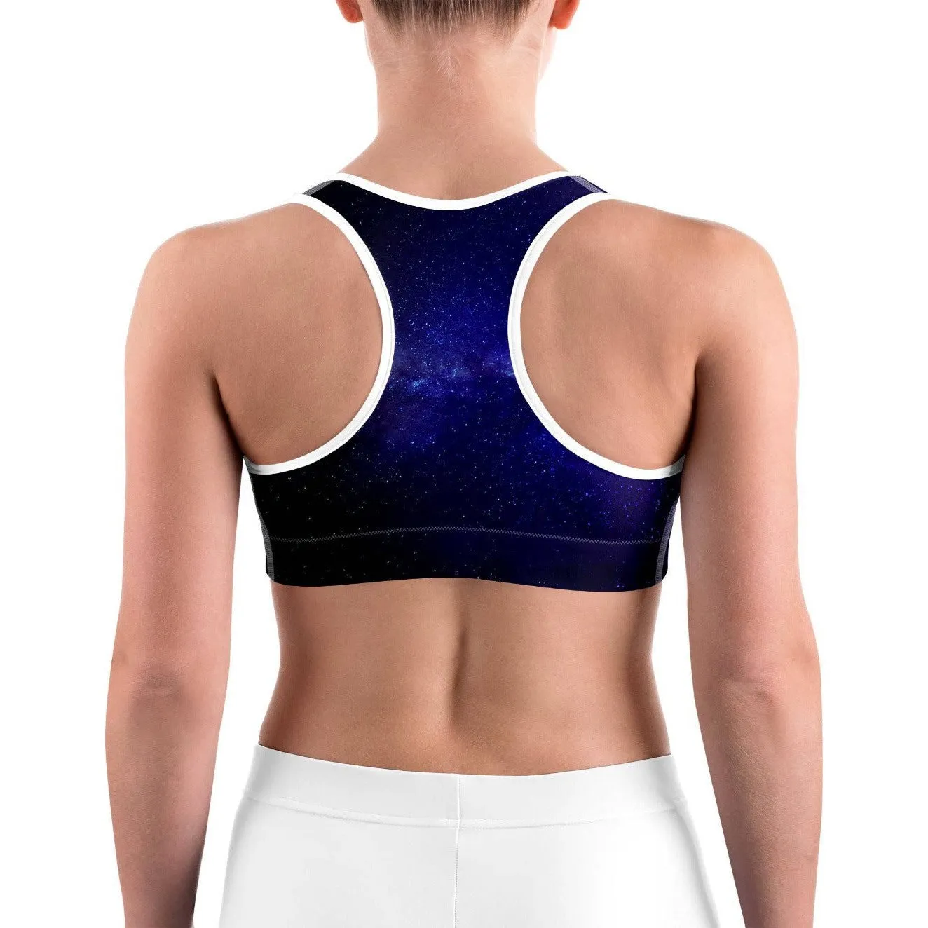 Purple Galaxy Sports Bra