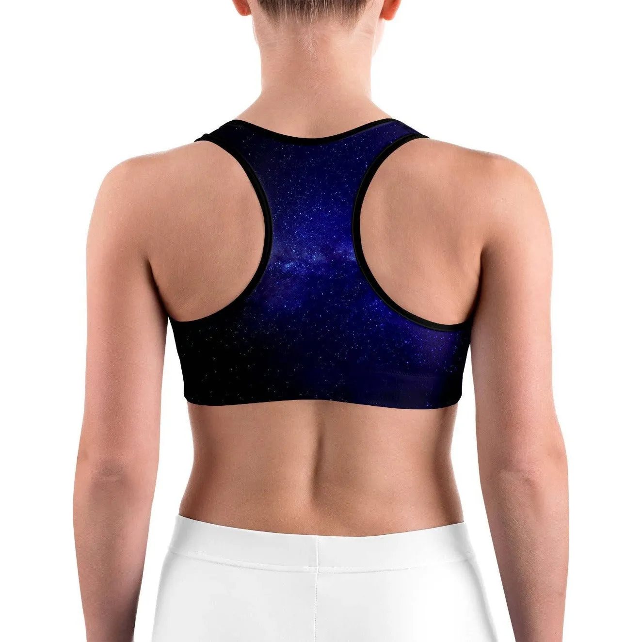 Purple Galaxy Sports Bra