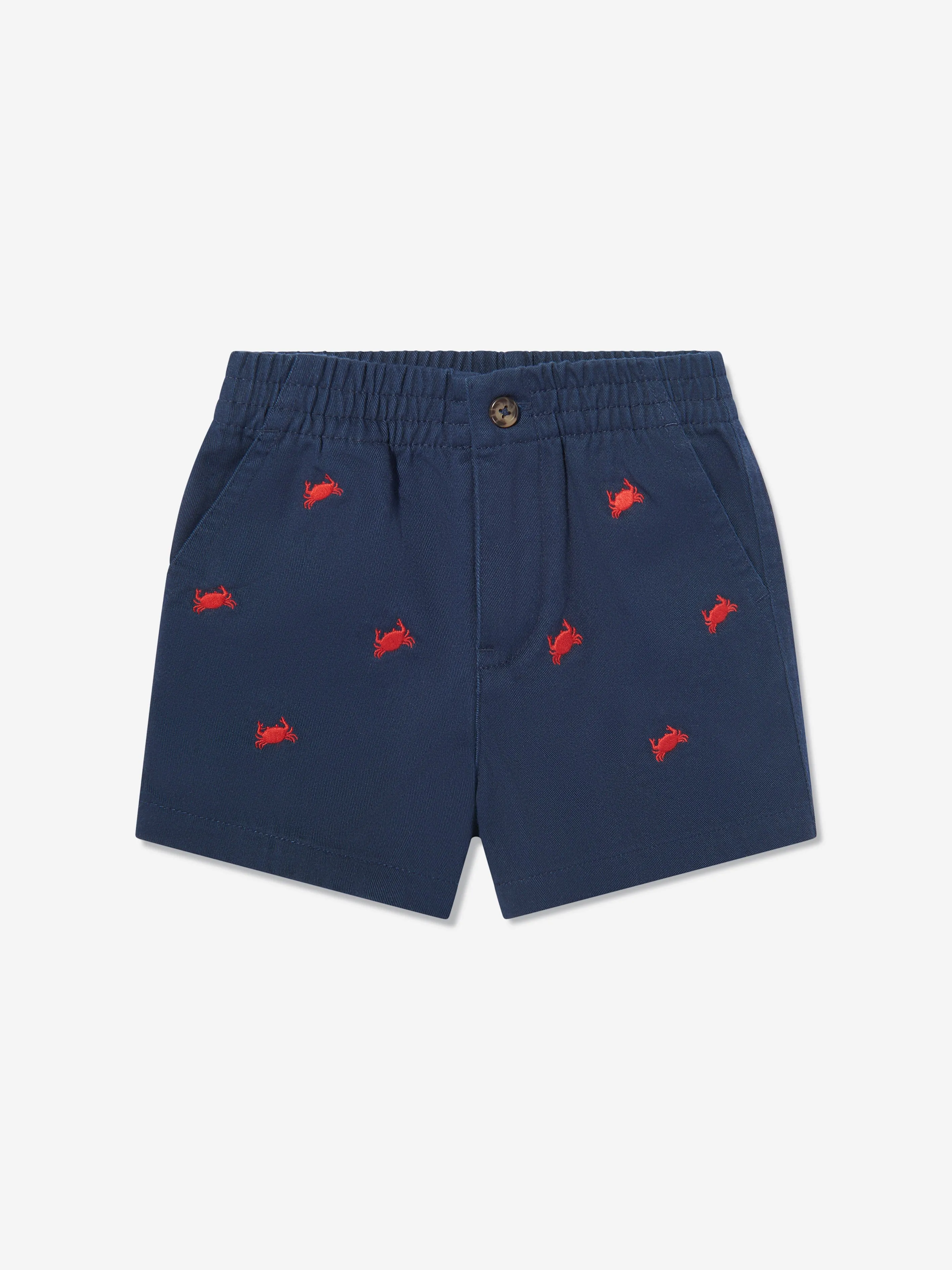 Ralph Lauren Baby Boys Bear Short Set in Red