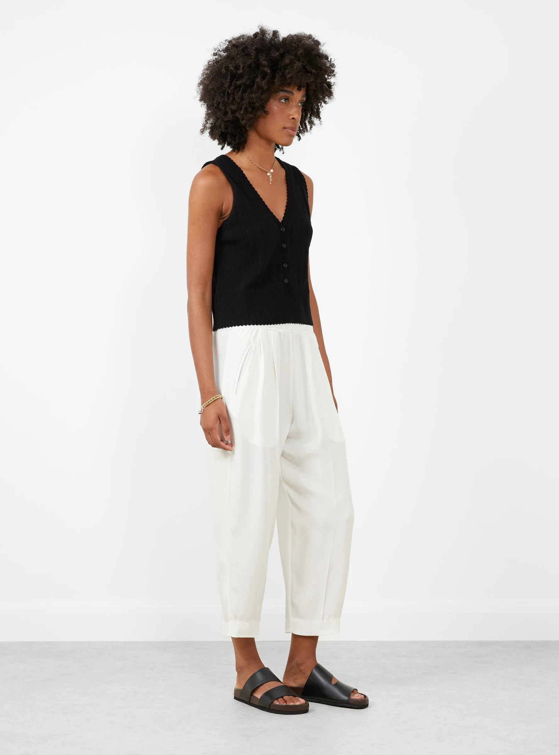 Relaxed Lean Trouser Off White