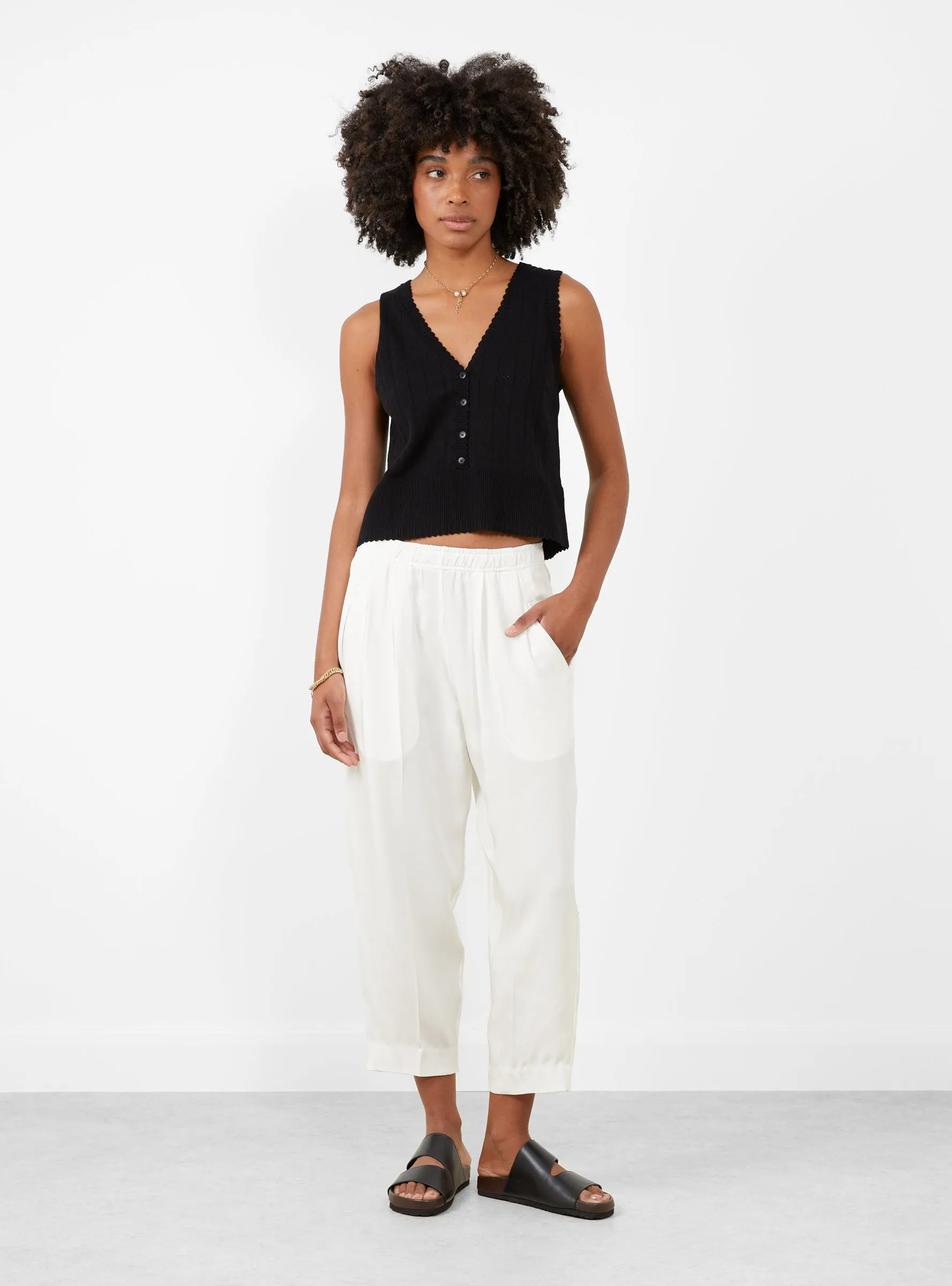 Relaxed Lean Trouser Off White