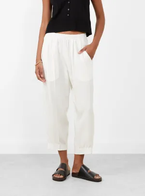 Relaxed Lean Trouser Off White