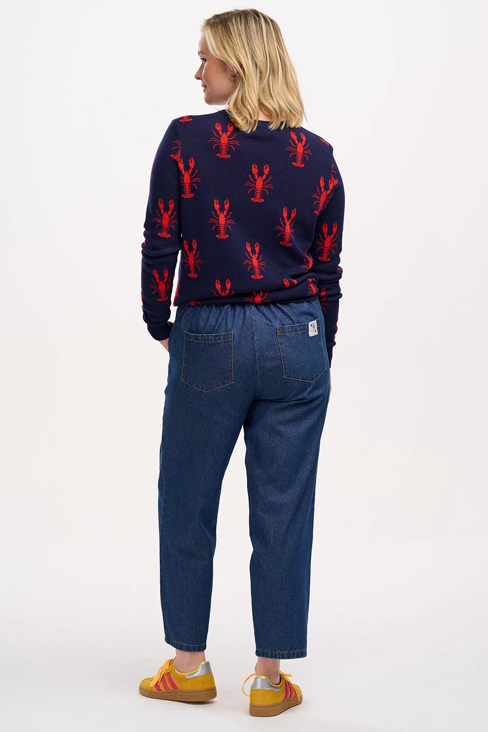 Rosie Jumper - Navy. Lobster Repeat