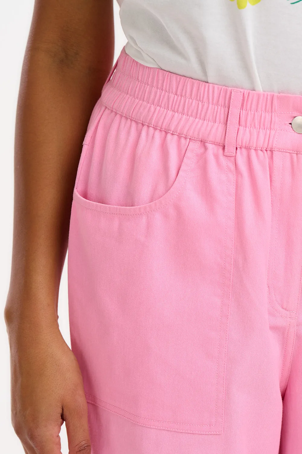 Rowan Trousers - Pink. Triple Star
