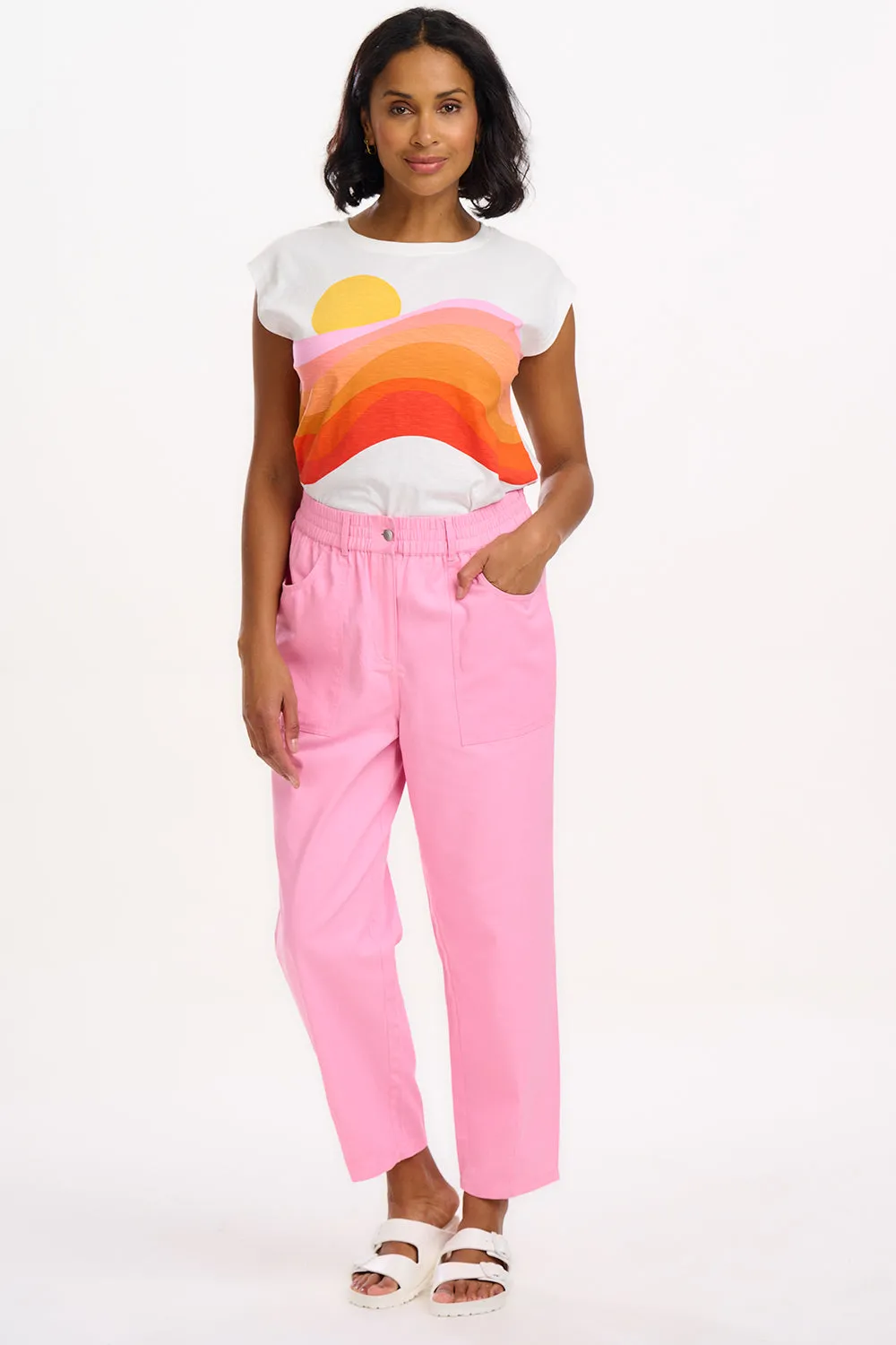 Rowan Trousers - Pink. Triple Star