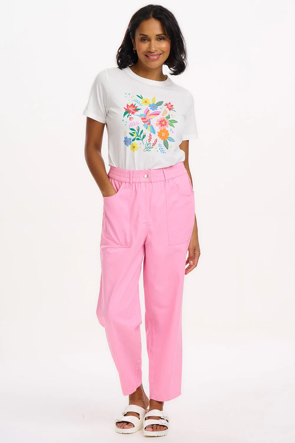 Rowan Trousers - Pink. Triple Star