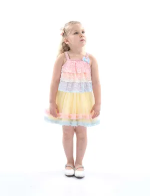 Salmon Sunset Layered Dress Set