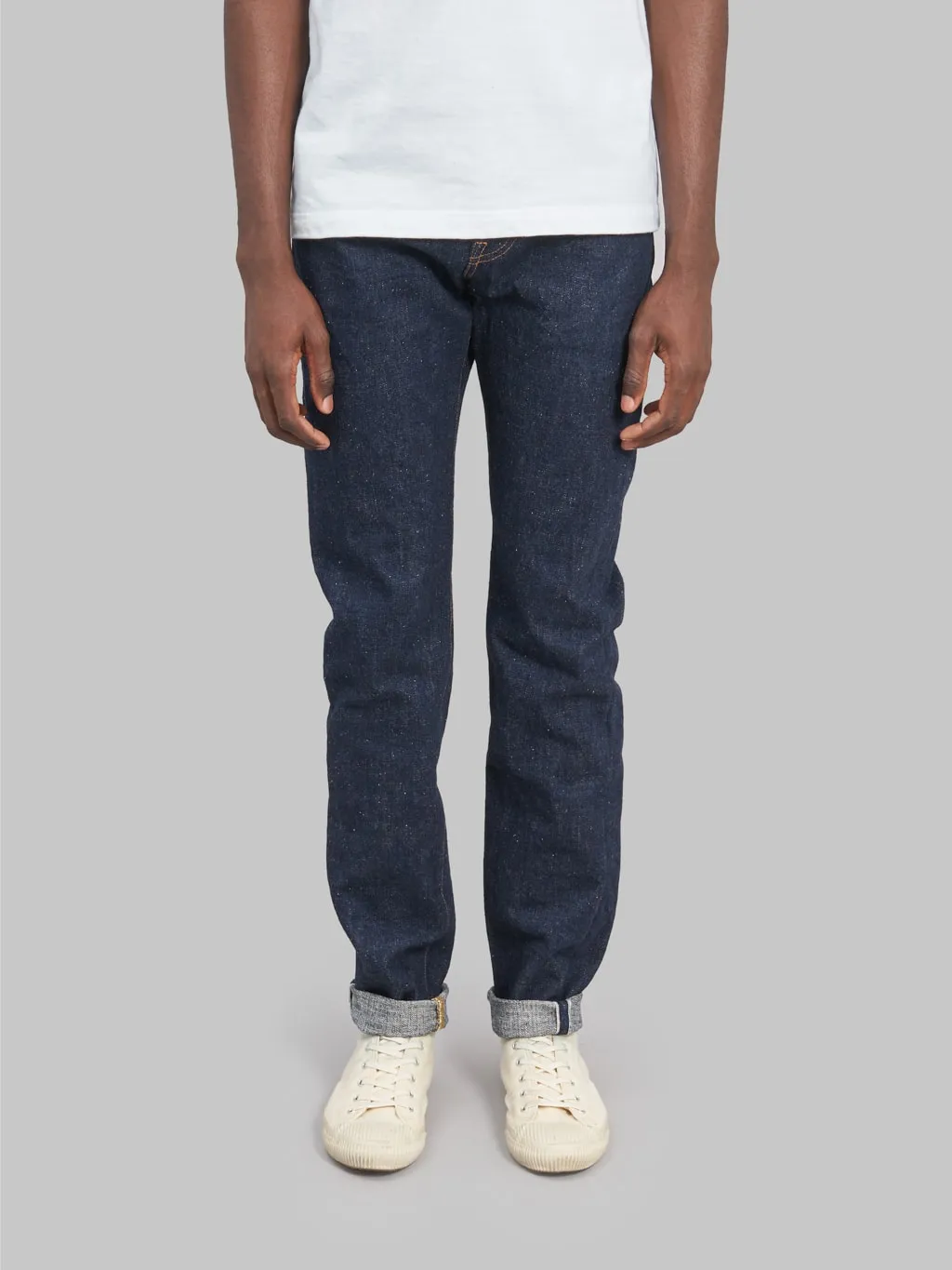 Samurai Jeans S211AX Ai-Benkei 18oz Natural Indigo Relaxed Tapered Jeans