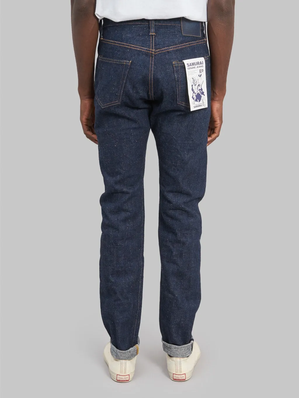 Samurai Jeans S211AX Ai-Benkei 18oz Natural Indigo Relaxed Tapered Jeans