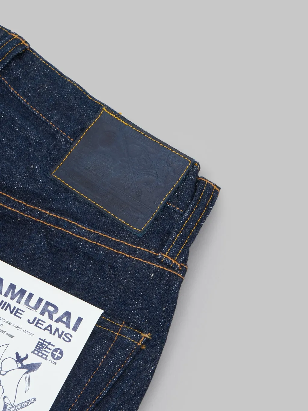 Samurai Jeans S211AX Ai-Benkei 18oz Natural Indigo Relaxed Tapered Jeans