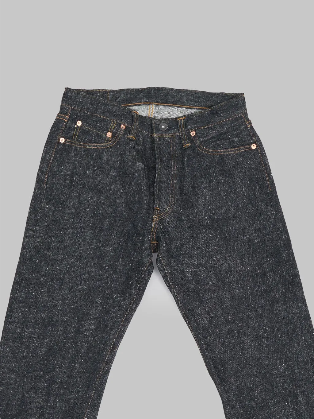Samurai Jeans S710XX-BK 17oz Sulfide Black Denim Slim Straight Jeans