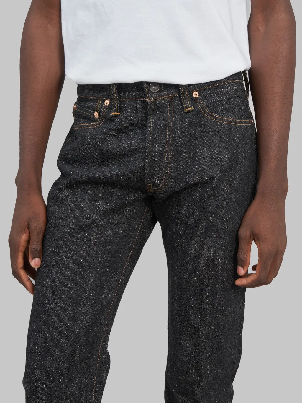 Samurai Jeans S710XX-BK 17oz Sulfide Black Denim Slim Straight Jeans