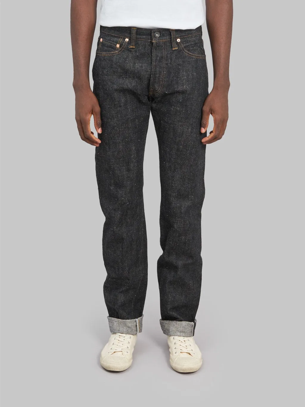 Samurai Jeans S710XX-BK 17oz Sulfide Black Denim Slim Straight Jeans