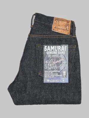 Samurai Jeans S710XX-BK 17oz Sulfide Black Denim Slim Straight Jeans