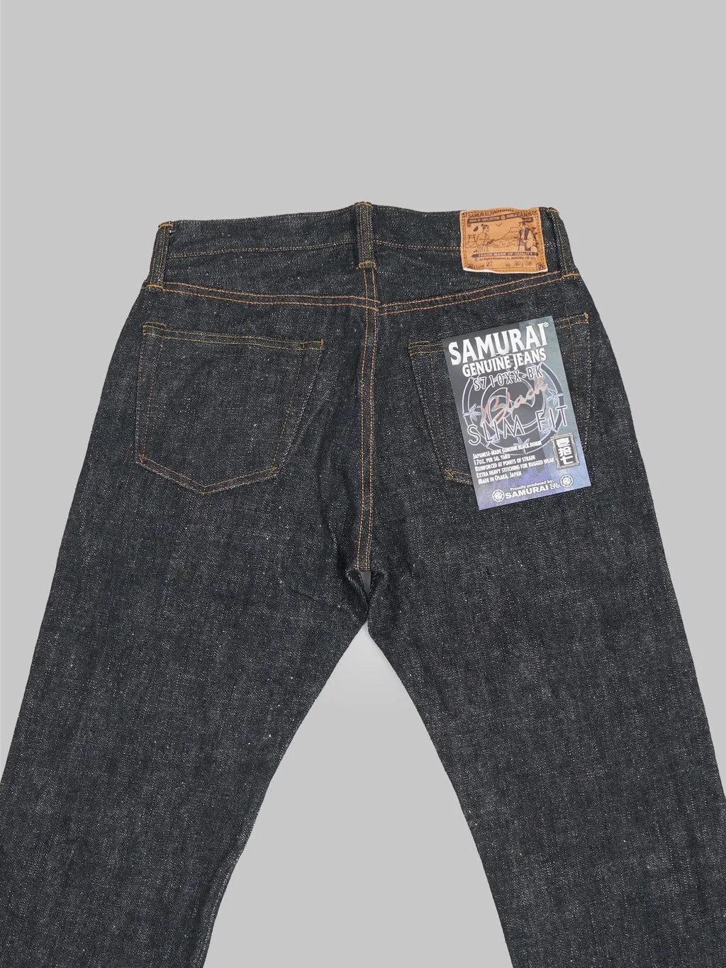 Samurai Jeans S710XX-BK 17oz Sulfide Black Denim Slim Straight Jeans