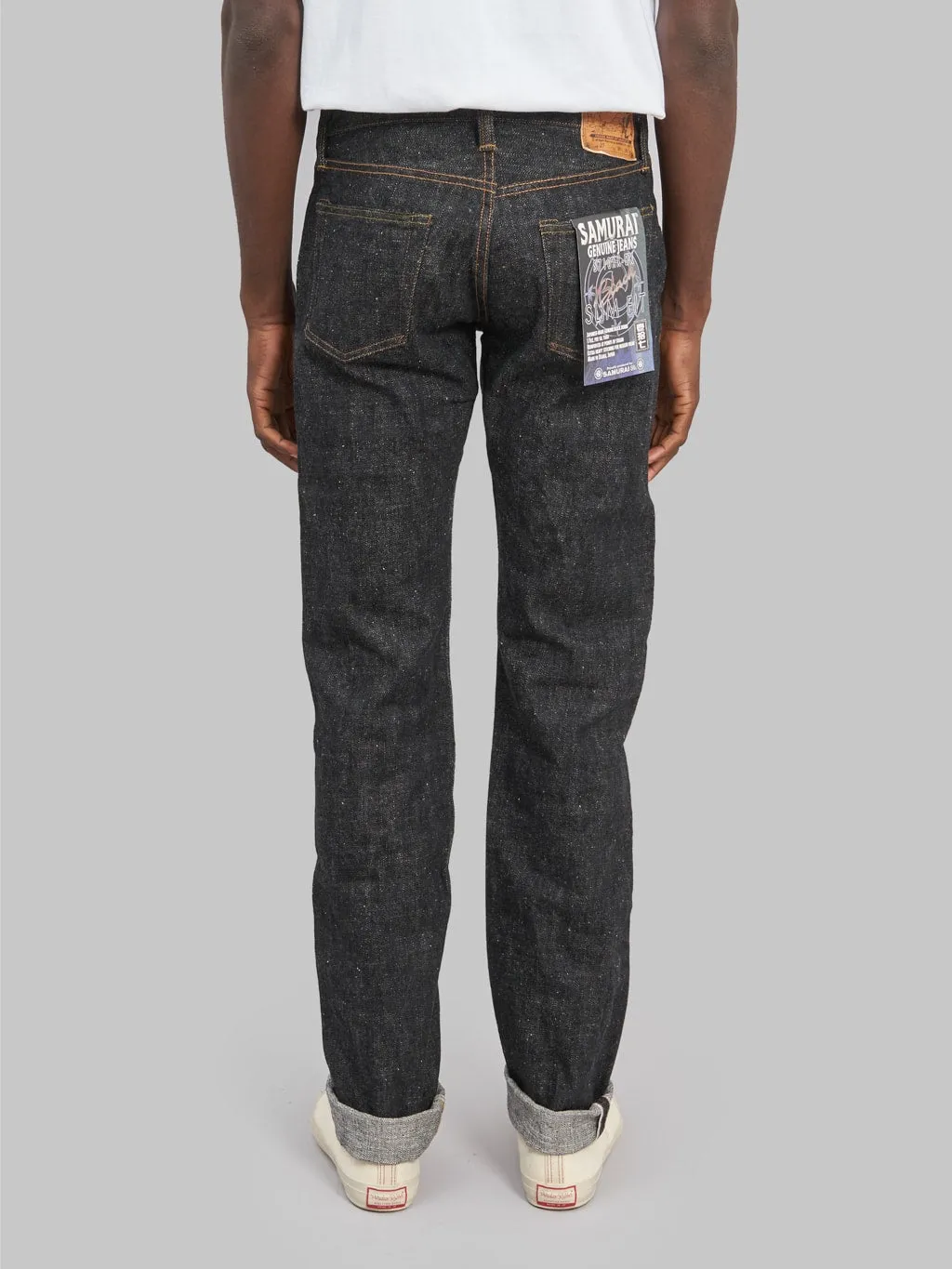 Samurai Jeans S710XX-BK 17oz Sulfide Black Denim Slim Straight Jeans