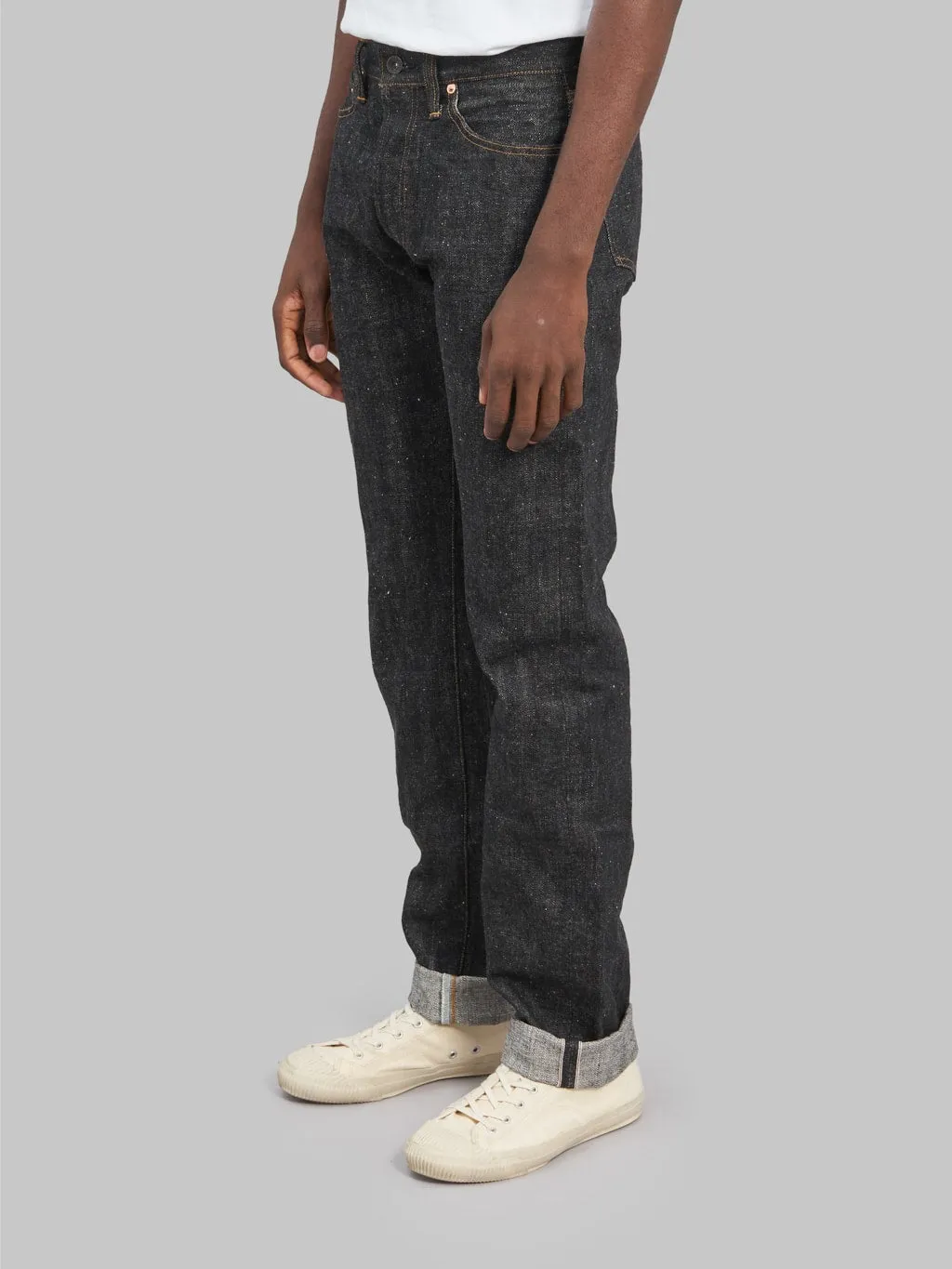 Samurai Jeans S710XX-BK 17oz Sulfide Black Denim Slim Straight Jeans