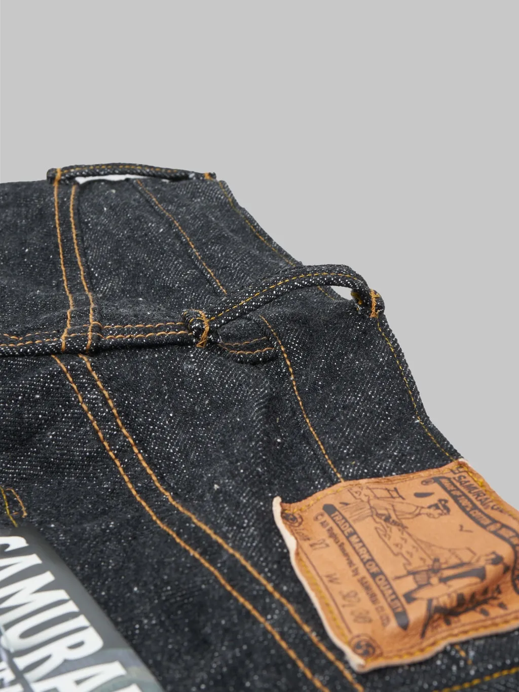Samurai Jeans S710XX-BK 17oz Sulfide Black Denim Slim Straight Jeans