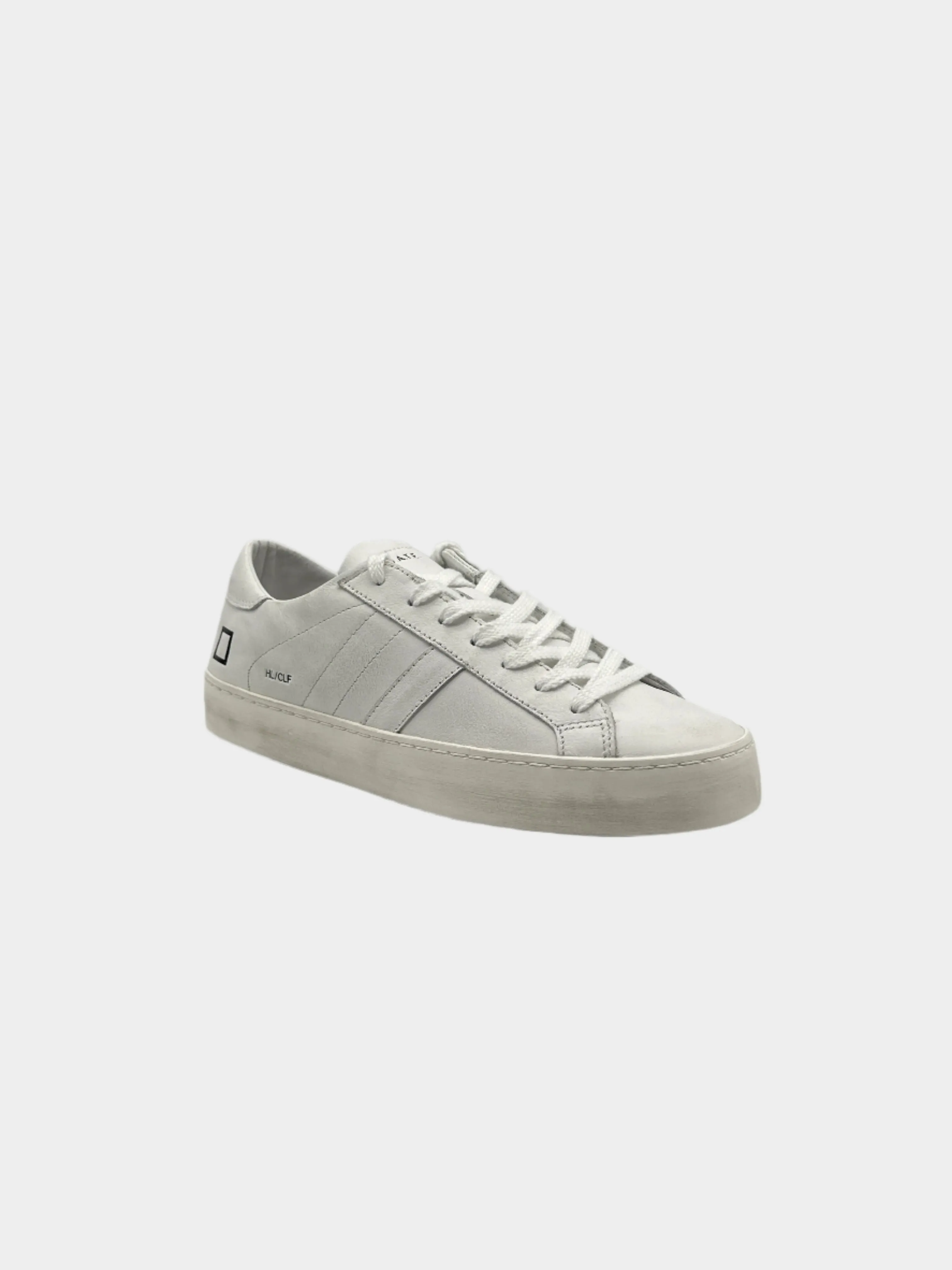 Sneakers Hill Low Calf White In Pelle Bianca