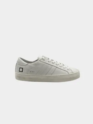 Sneakers Hill Low Calf White In Pelle Bianca