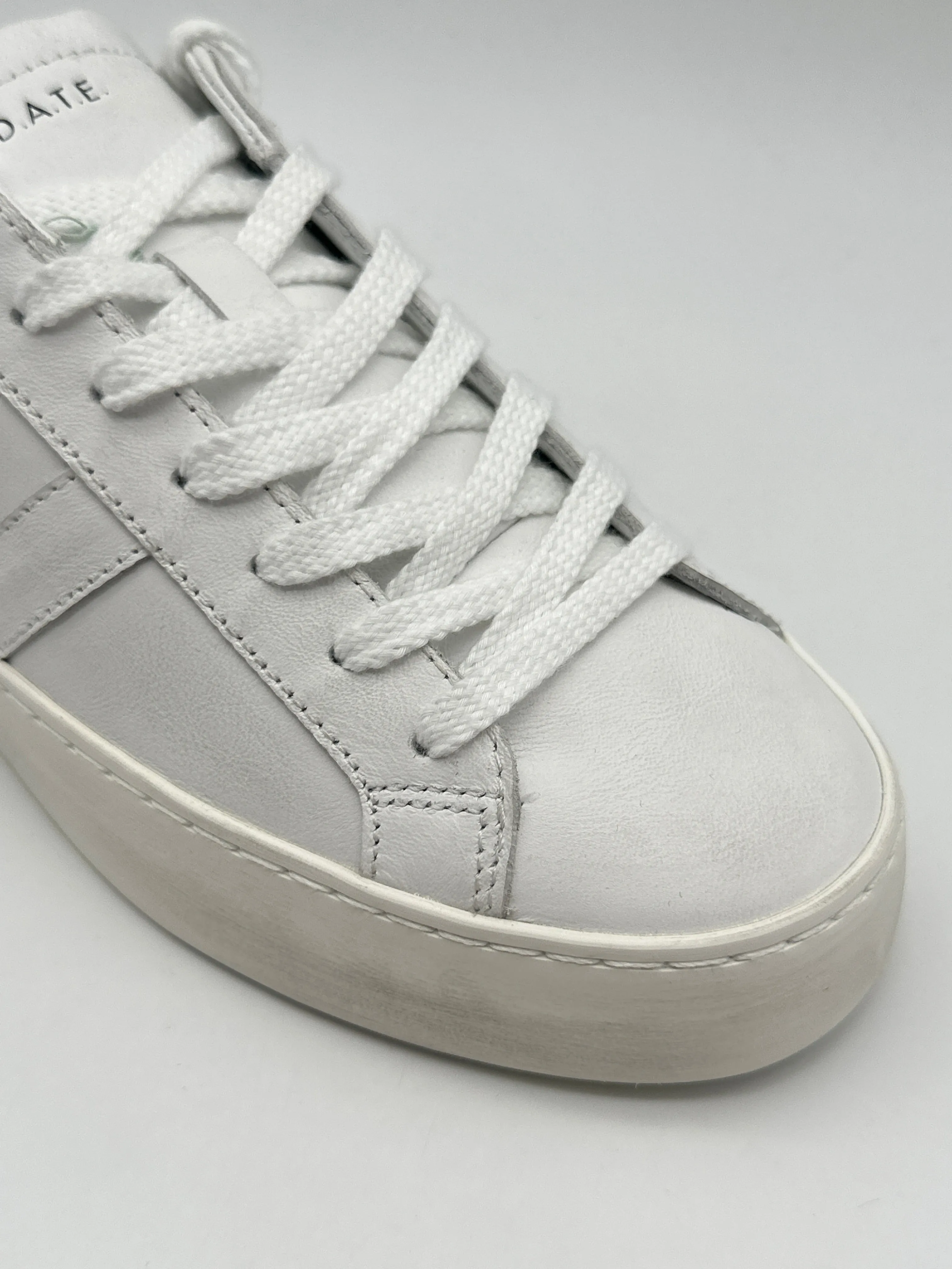 Sneakers Hill Low Calf White In Pelle Bianca