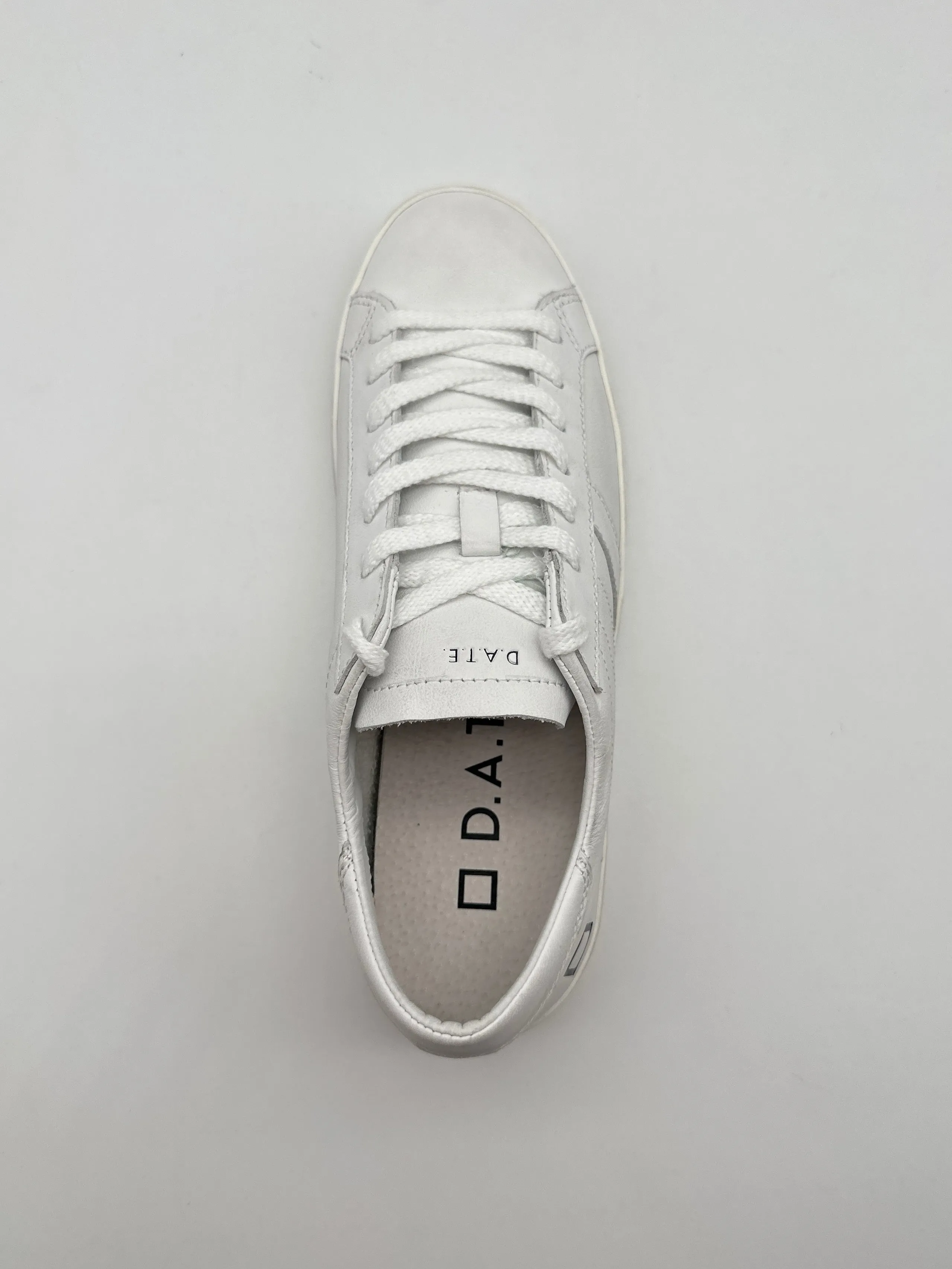 Sneakers Hill Low Calf White In Pelle Bianca