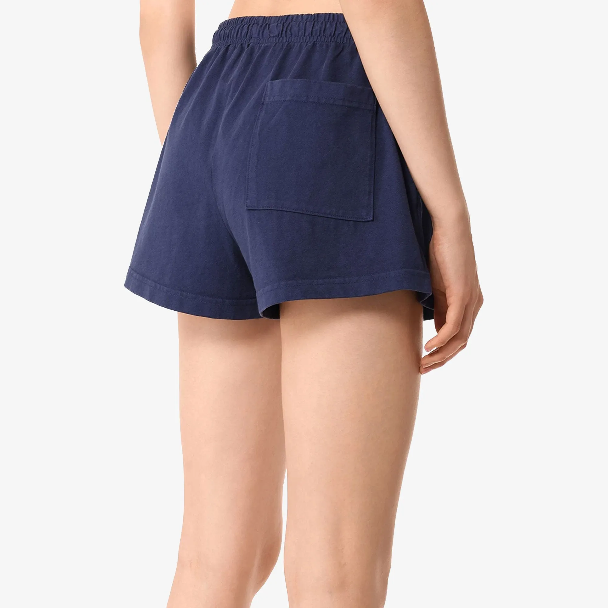 SPORTY & RICH | SPA DISCO SHORTS { NAVY/WHITE