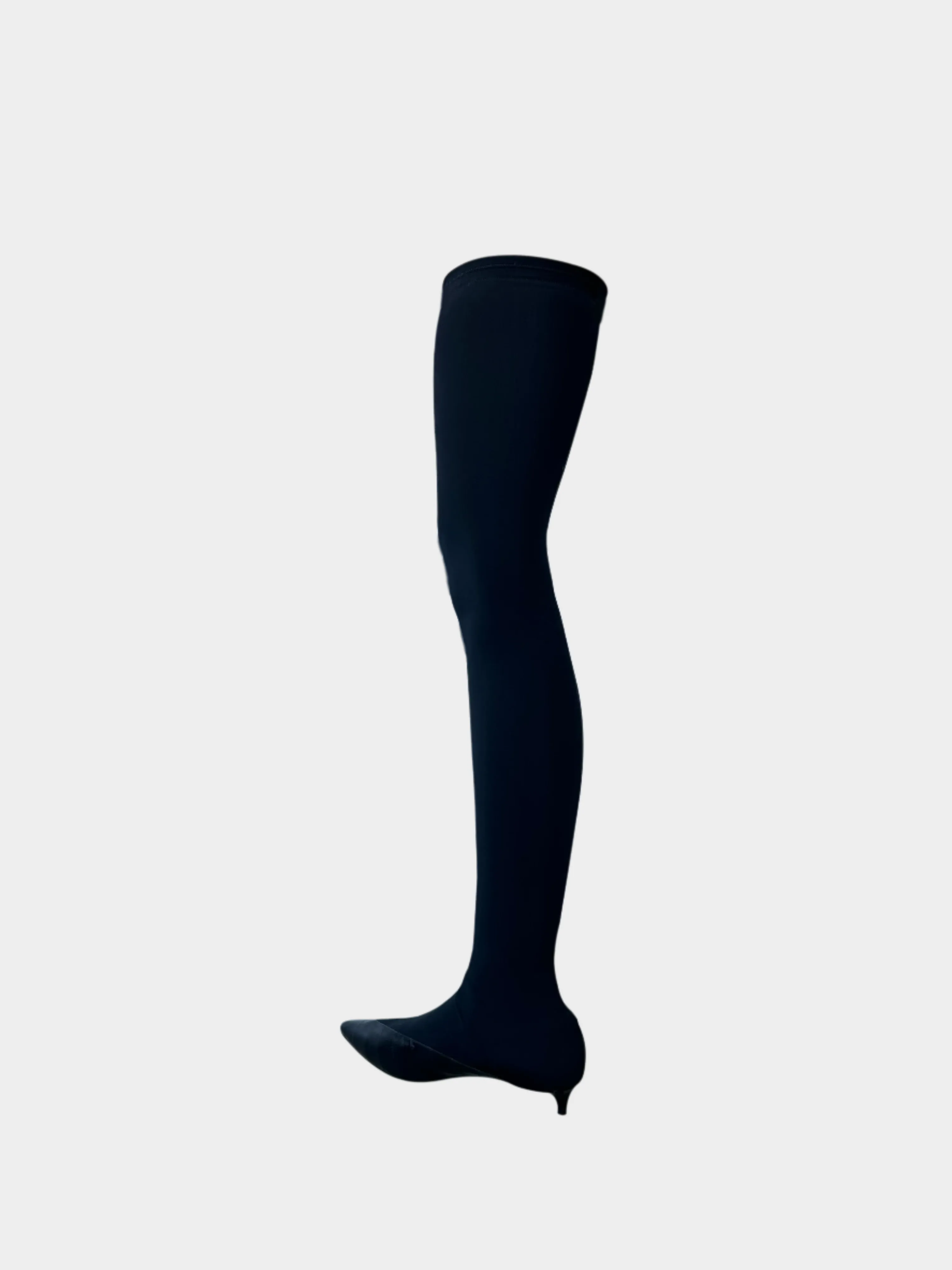 Stivali Show Over The Knee Con Punta In Pelle
