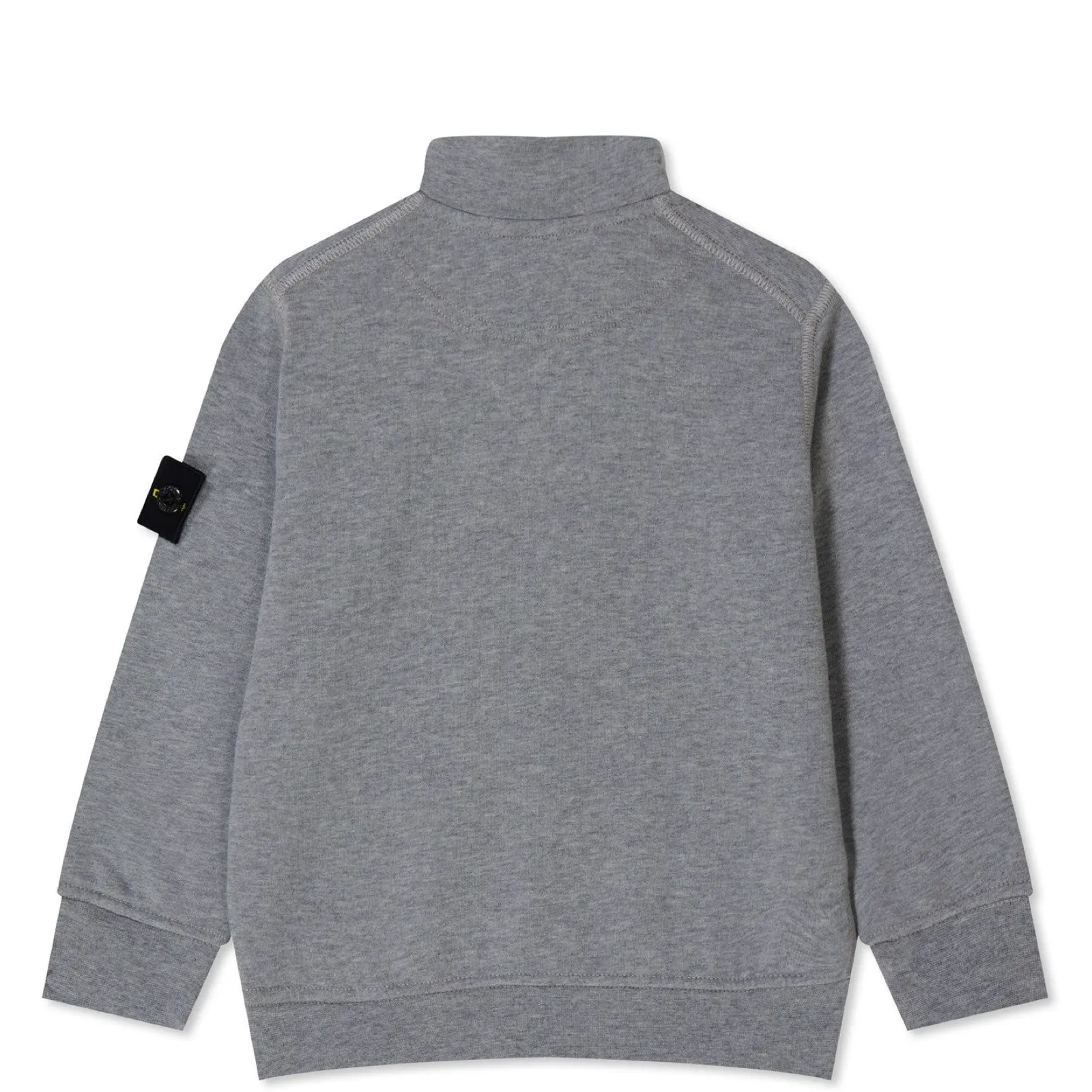 Stone Island Junior Grey 1/4 Zip Sweatshirt
