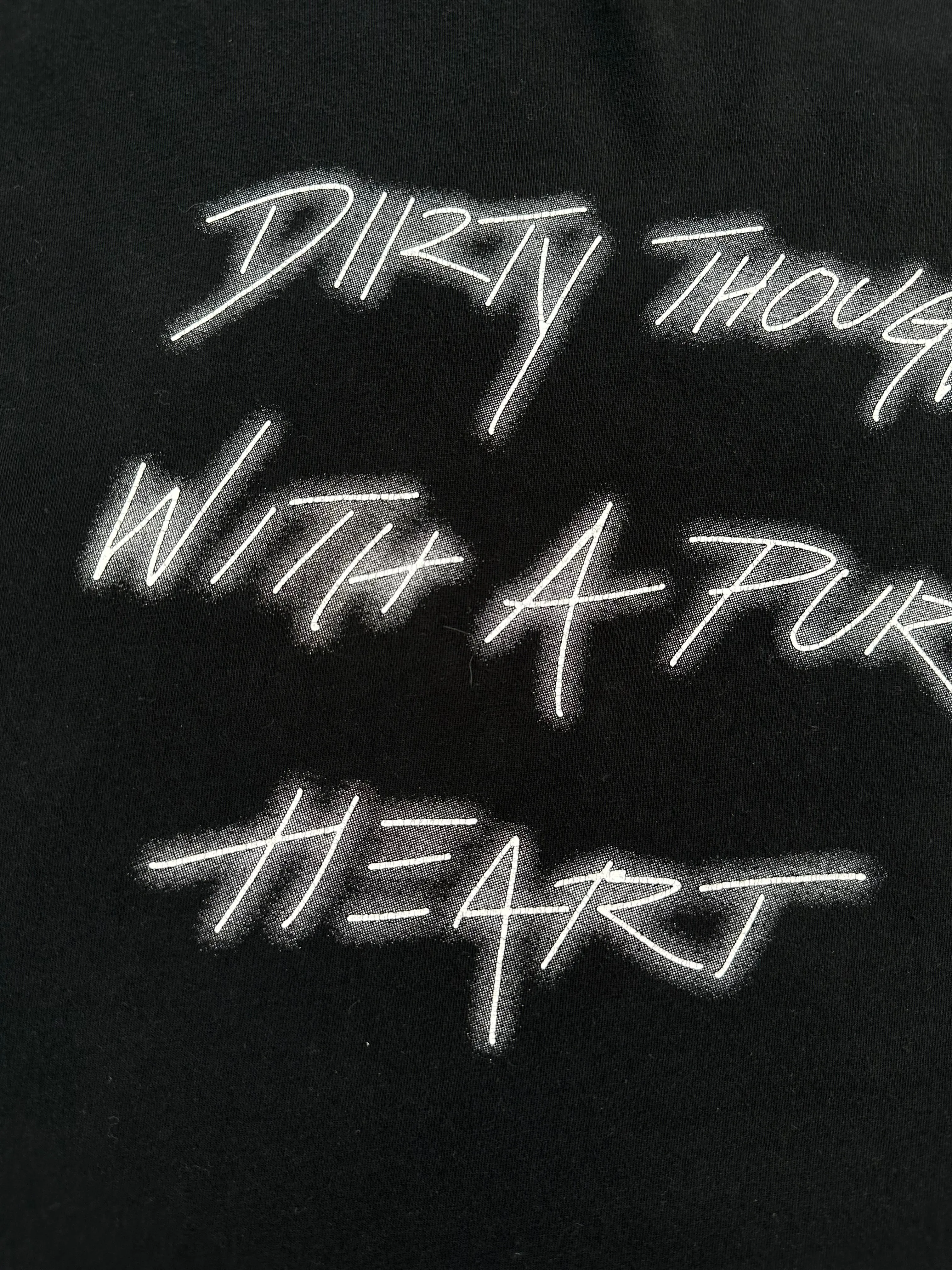 T-shirt 'Dirty Thoughts With A Pure Heart'