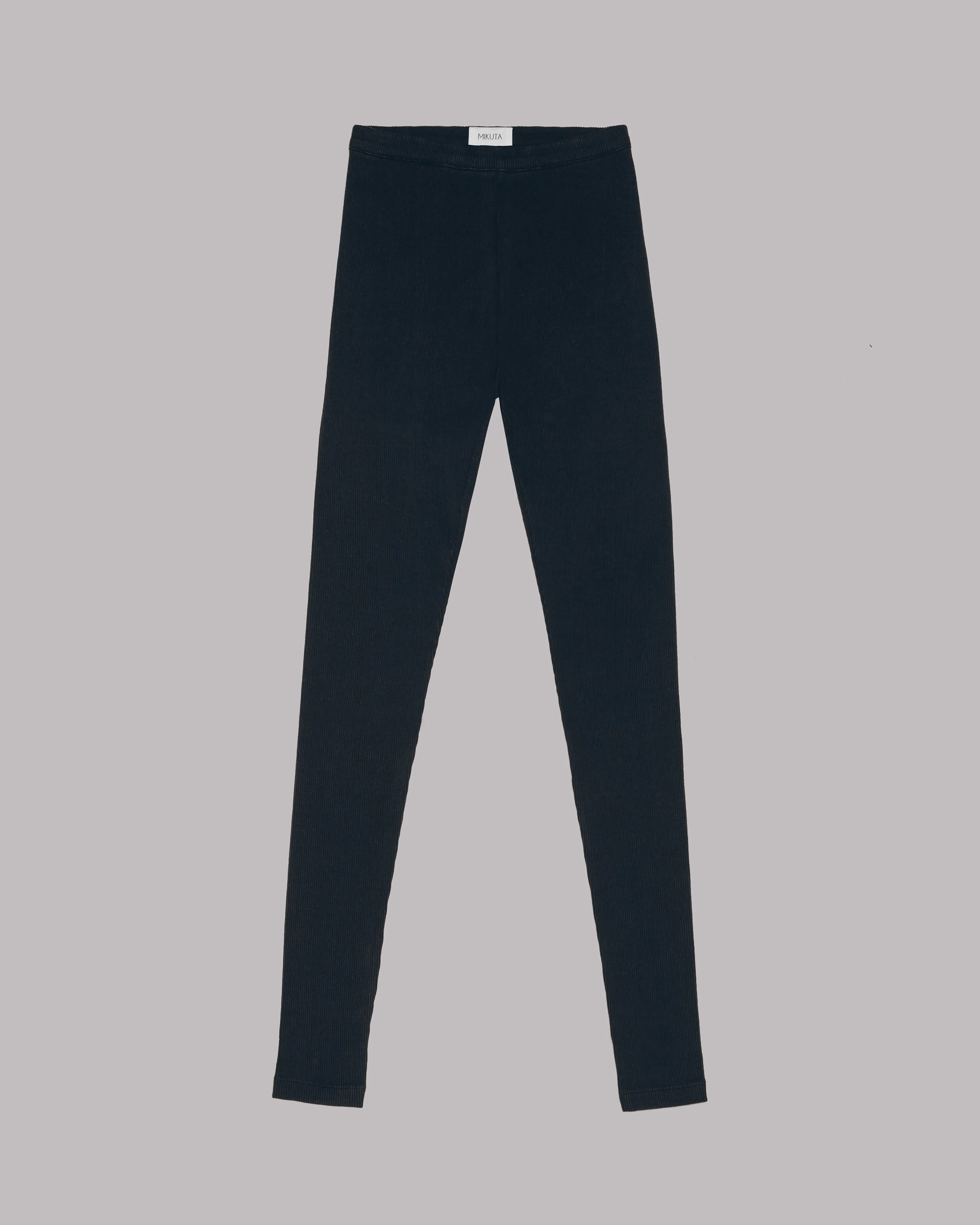 The Black Ribbed Leggings
