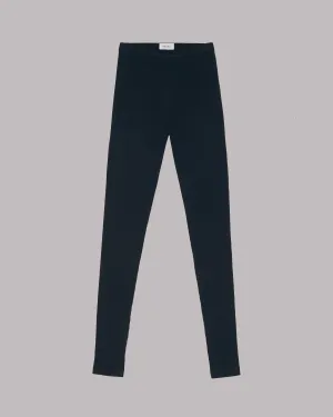 The Black Ribbed Leggings