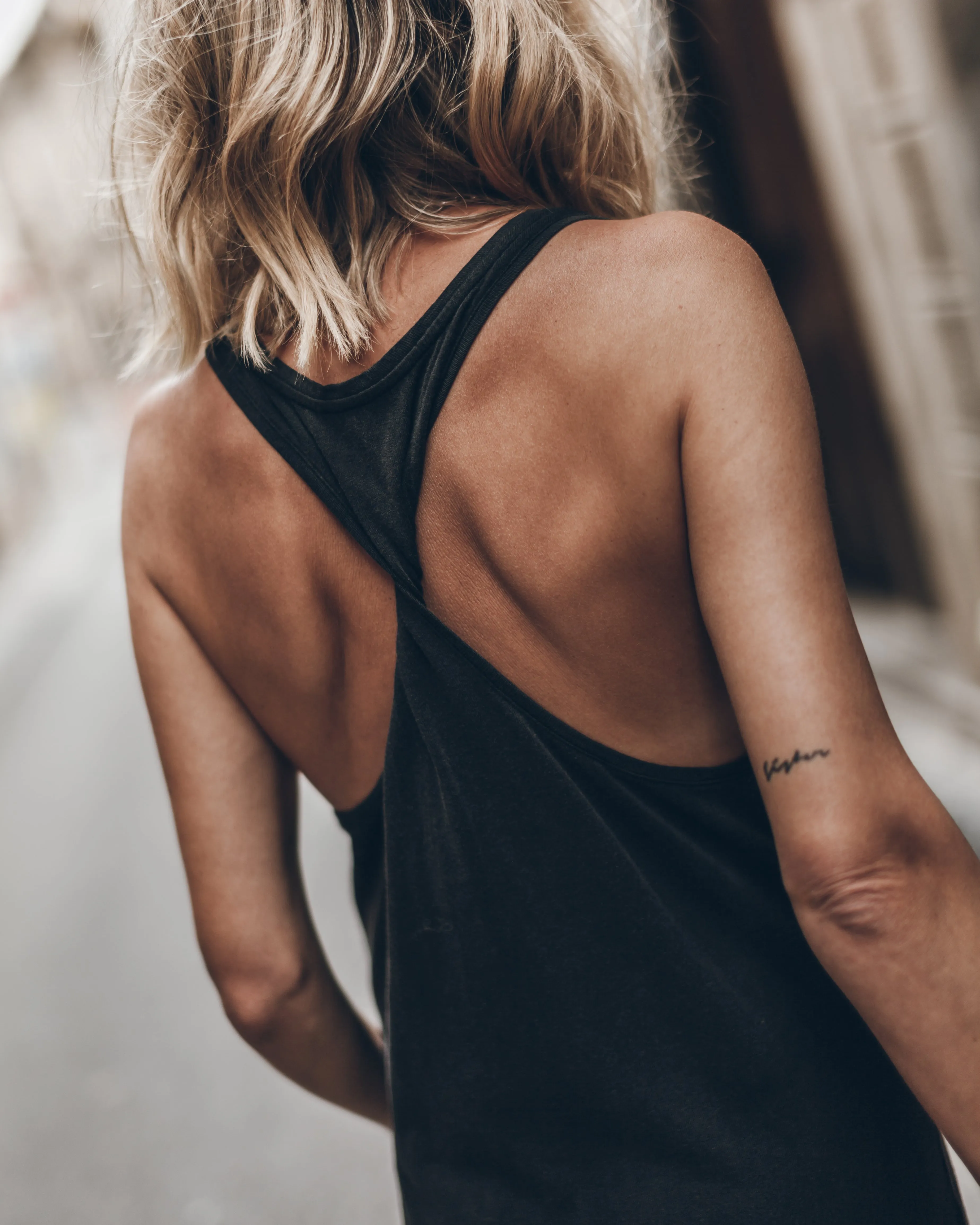 The Dark Twisted Tank Dress