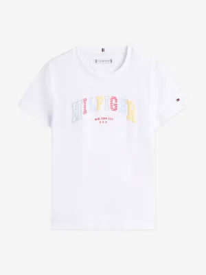 Tommy Hilfiger Girls Varsity T-Shirt in White