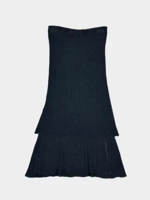 Top In Maglia Nera Con Doppio Fondo