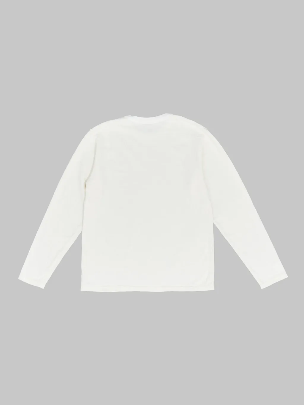 UES No.8 Slub Nep Long Sleeve T-Shirt White