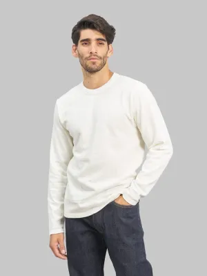 UES No.8 Slub Nep Long Sleeve T-Shirt White