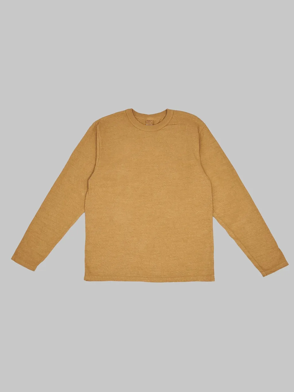 UES No.8 Slub Nep Long Sleeve T-Shirt Yellow