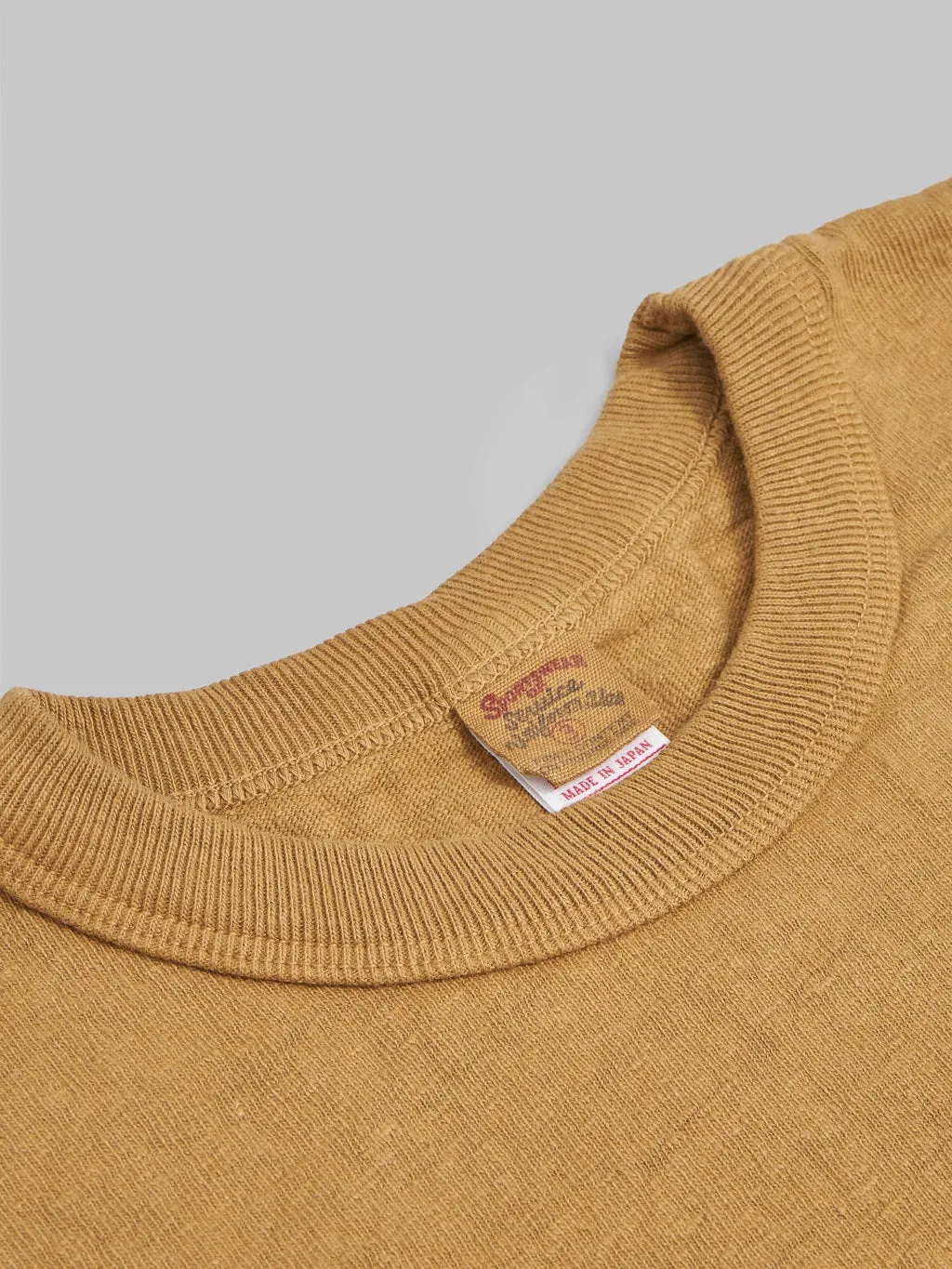 UES No.8 Slub Nep Long Sleeve T-Shirt Yellow